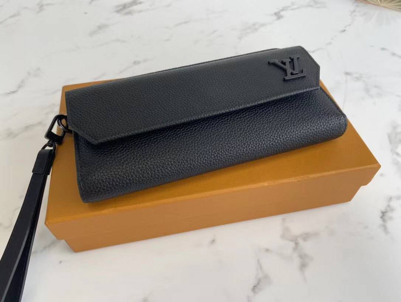 Мужской портмоне Louis Vuitton мужской кожа черный 52030-2