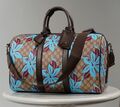 Дорожная сумка Gucci женский канва бирюзовый 192162-1