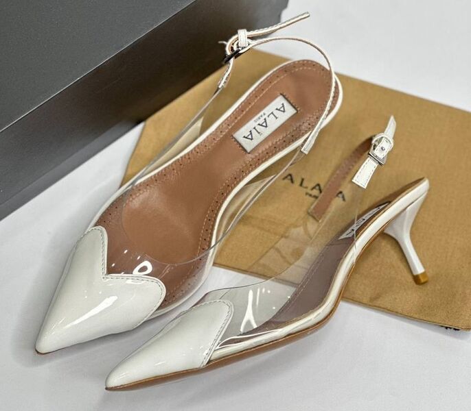 Туфли Alaïa женский кожа белый 139971