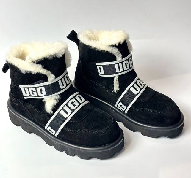 Угги Ugg женский замша черный 129856