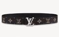 Ремень мужской Louis Vuitton двухсторонний мужской кожа черный 63816-1