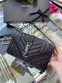 Сумка Saint Laurent женский кожа черный 97715-7