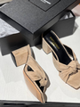 Босоножки Saint Laurent женский замша бежевый 12767-2