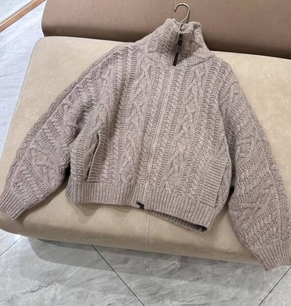 Кардиган Brunello Cucinelli женский вязаная ткань графитовый 197132