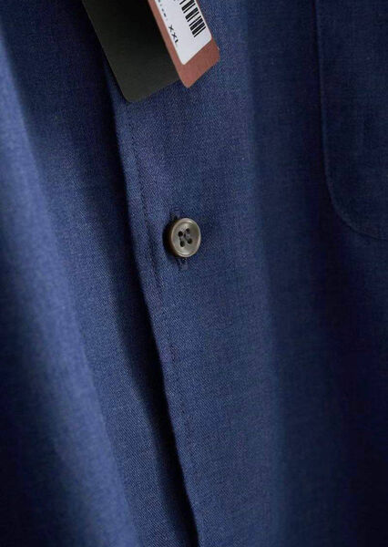 Мужская рубашка Loro Piana мужской синий 133298-3