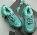 Кроссовки Balenciaga женский кожа swift темно-зеленый 100727-1