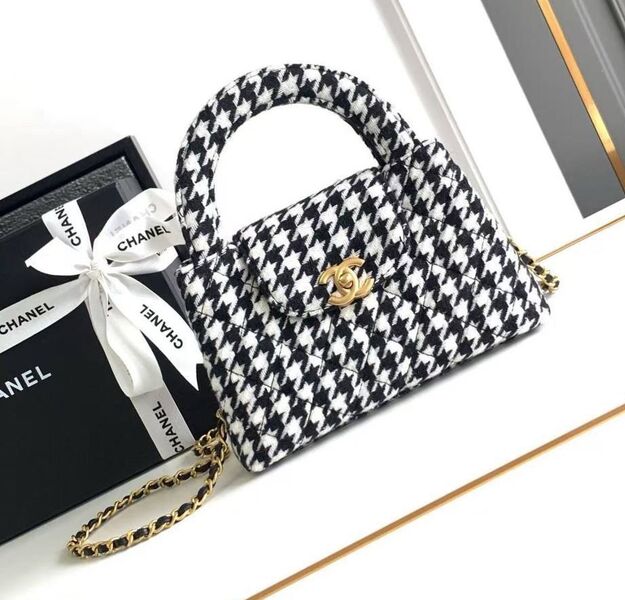 Сумка Chanel женский текстиль черный 198060