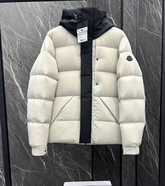 Мужской пуховик Moncler мужской белый 201789