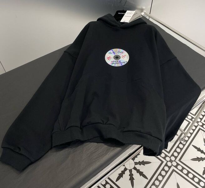 Женские худи Balenciaga женский черный 141320