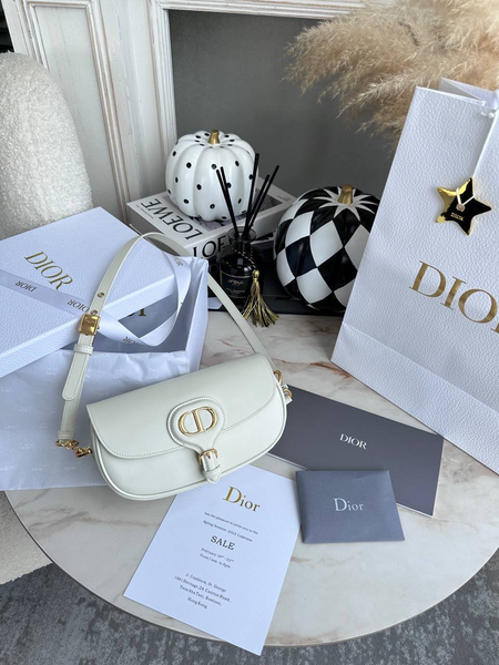 Сумка Christian Dior Bobby женский кожа белый 74080-2