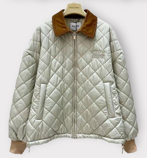 Пуховик Miu Miu женский графитовый 164426