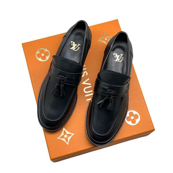 Лоферы Louis Vuitton женский кожа черный 40788-3