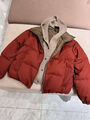 Пуховик Brunello Cucinelli женский бордовый 162034-7