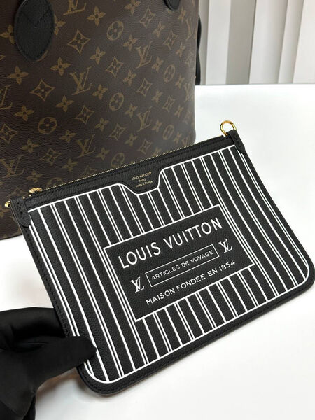 Сумка двусторонняя Louis Vuitton женский кожа черный 167165-5