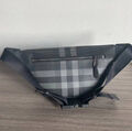 Мужская сумка слинг Burberry мужской кожа графитовый 156144-4