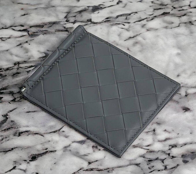 Зажим для купюр Bottega Veneta мужской кожа графитовый 149984-3