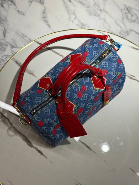Сумка Louis Vuitton женский джинса синий 195689-2