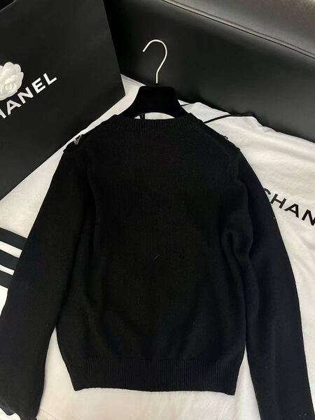 Свитер Chanel женский вязаная ткань черный 194950-4