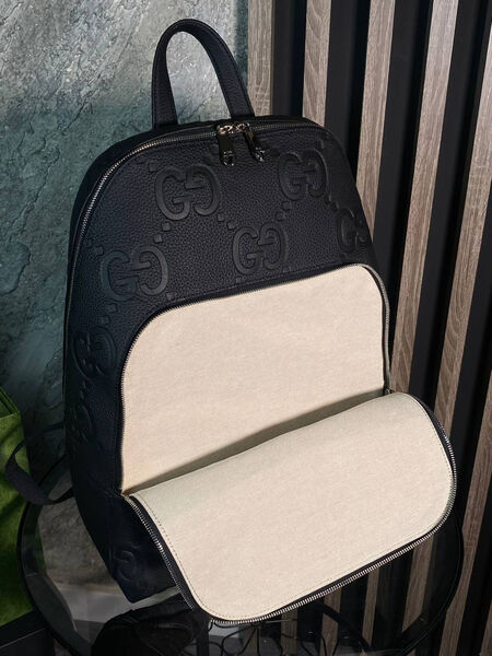 Мужской рюкзак Gucci мужской кожа черный 143072-13