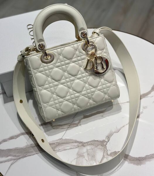 Сумка Christian Dior Lady женский кожа графитовый 196437