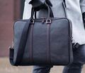 Мужской портфель Hermès мужской кожа черный 52077-1