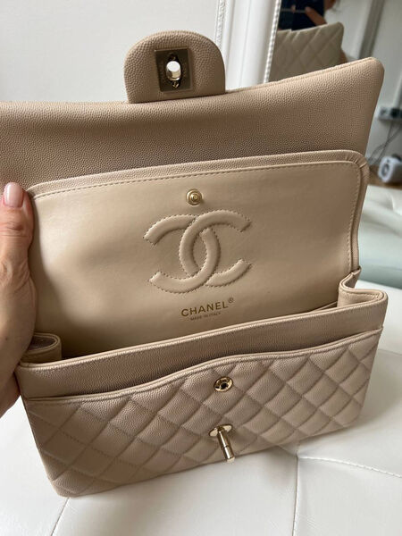 Сумка Chanel 2.55 женский кожа бежевый 146987-4