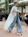 Джинсы Chanel женский джинса бирюзовый 191671-2