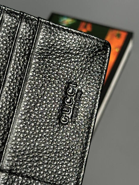 Мужской портмоне Gucci мужской кожа черный 154024-6