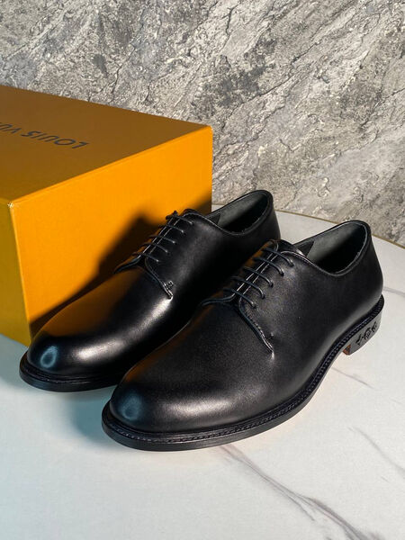 Мужские туфли Louis Vuitton мужской кожа черный 172932-7