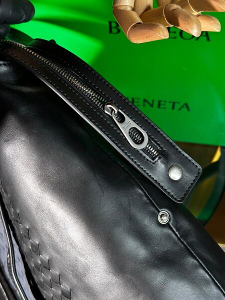 Мужской портфель Bottega Veneta мужской кожа черный 52038-11