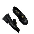 Лоферы Chanel женский кожа черный 100829-2