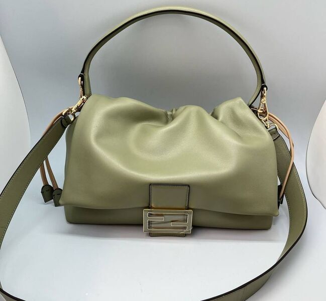 Сумка Fendi Mamma Baguette женский кожа болотный 186382