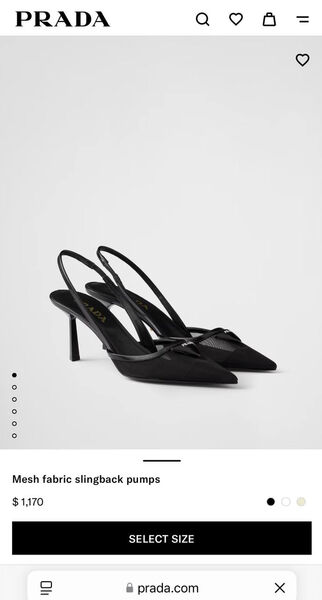 Туфли Prada женский сетка черный 187320-2
