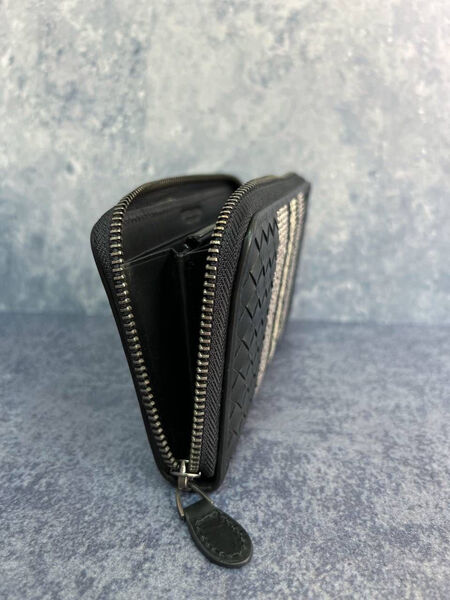 Мужской портмоне Bottega Veneta мужской кожа черный 113461-4