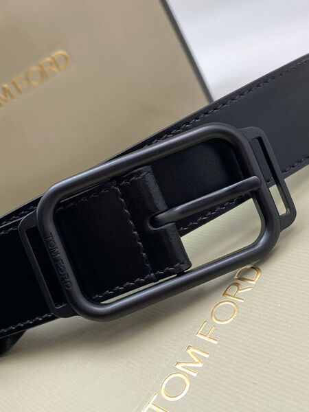Мужской ремень Tom Ford мужской кожа черный 176225-2