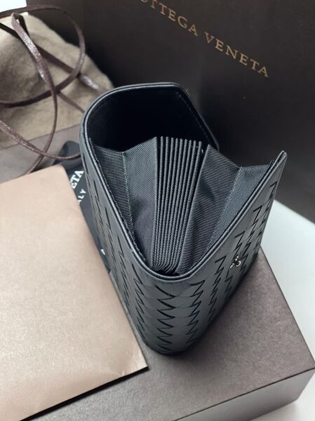Визитница Bottega Veneta мужской черный 15978-4
