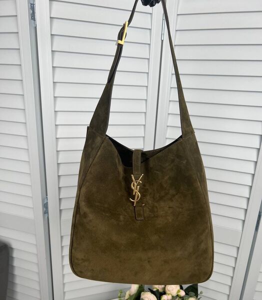Сумка Saint Laurent женский замша болотный 142722