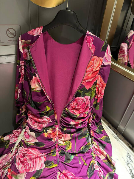 Платье Dolce & Gabbana женский шелк бордовый 184723-5