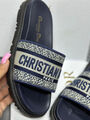 Шлепки Christian Dior женский текстиль черный 111875-3