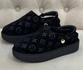 Сабо Louis Vuitton женский замша черный,коричневый 132894