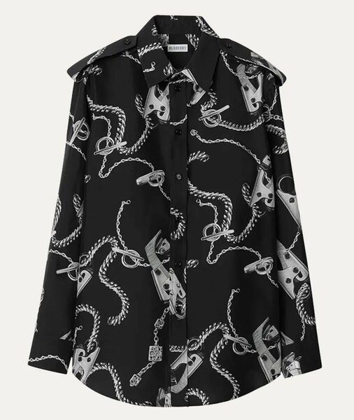 Рубашка Burberry женский черный 147818