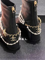 Ботильоны Chanel женский кожа черный 161796-3
