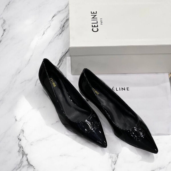 Туфли Celine женский кожа черный 172376