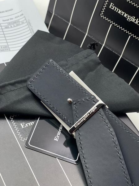 Женский ремень Zegna женский кожа черный 21943-3