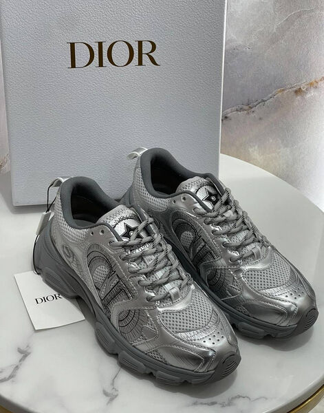 Кроссовки Christian Dior женский кожа графитовый 161025-6