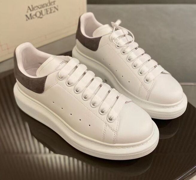 Кеды Alexander McQueen женский кожа белый 149808