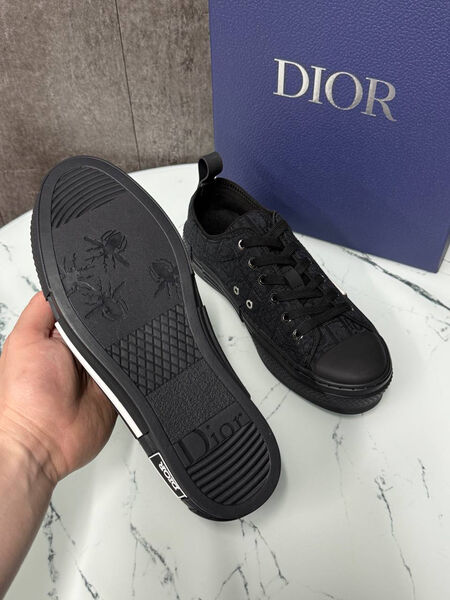 Мужские кеды Christian Dior мужской текстиль черный 190446-5