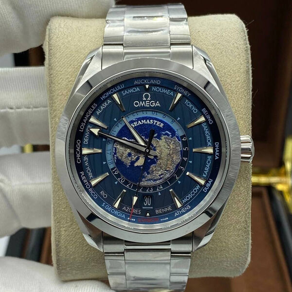 Мужские часы Omega Seamaster Aqua Terra синий 155573-2