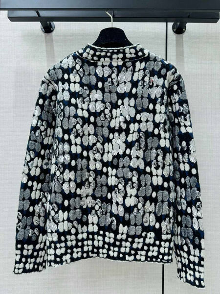 Свитер Chanel женский вязаная ткань черный 171139-4