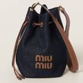 Сумка Miu Miu женский джинса синий 161446-1
